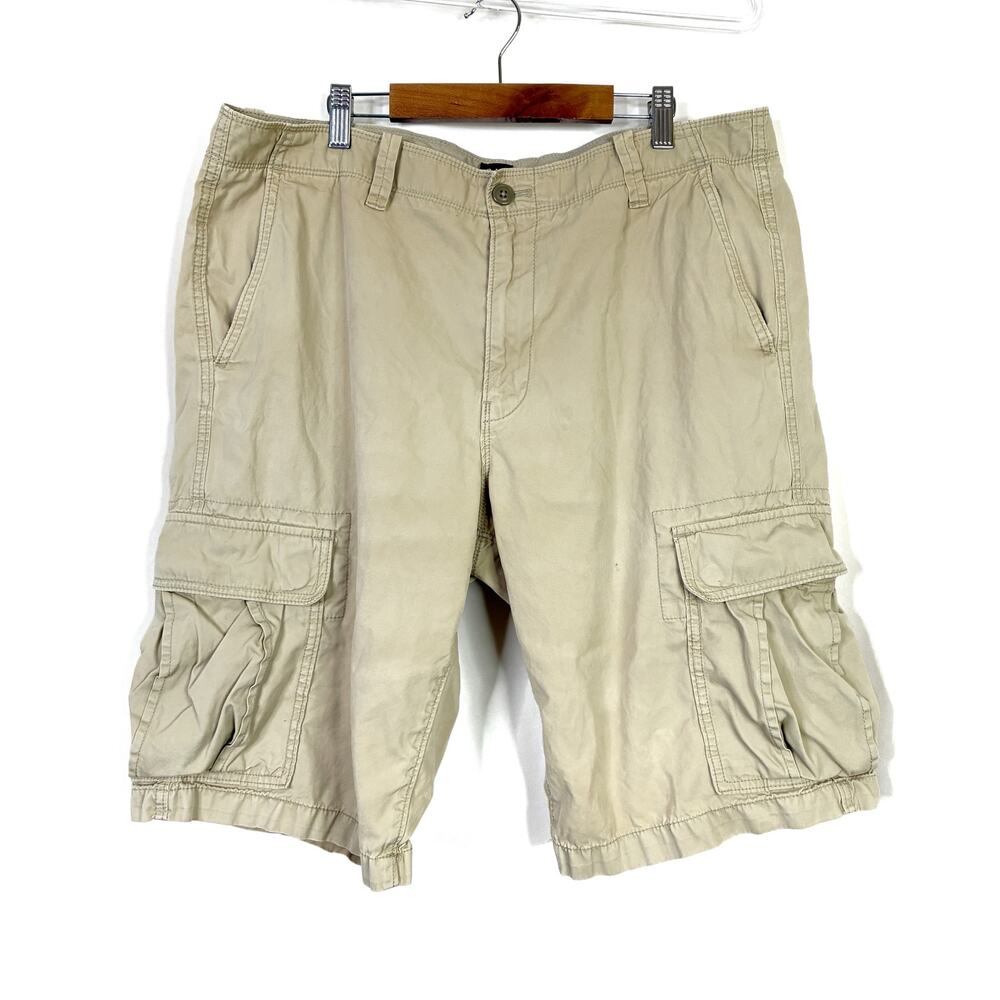 GAP Cargo Khaki Shorts 100% Cotton Tan Mens Size 35